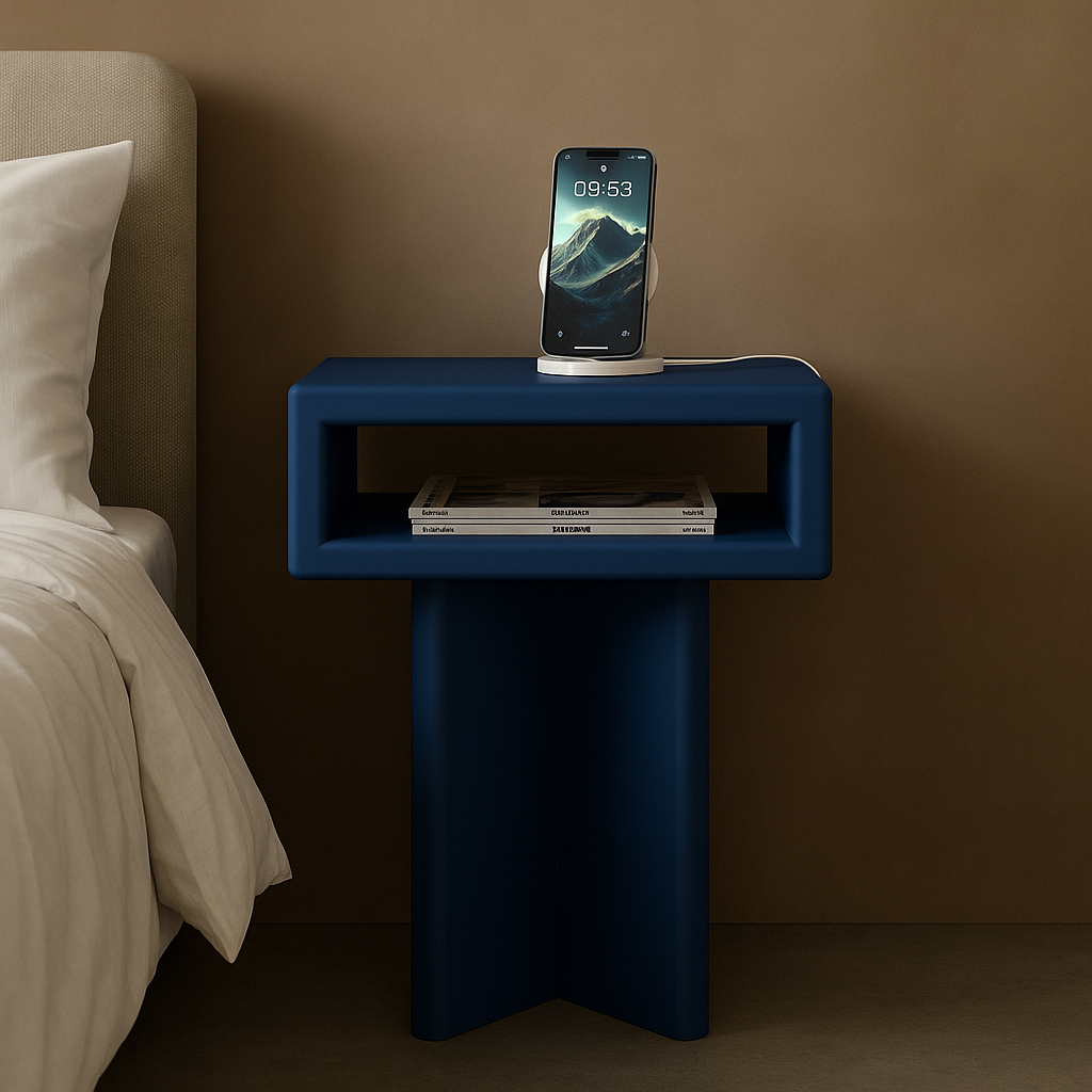 ZEUS - BLUE | Solid Ashwood Nightstand