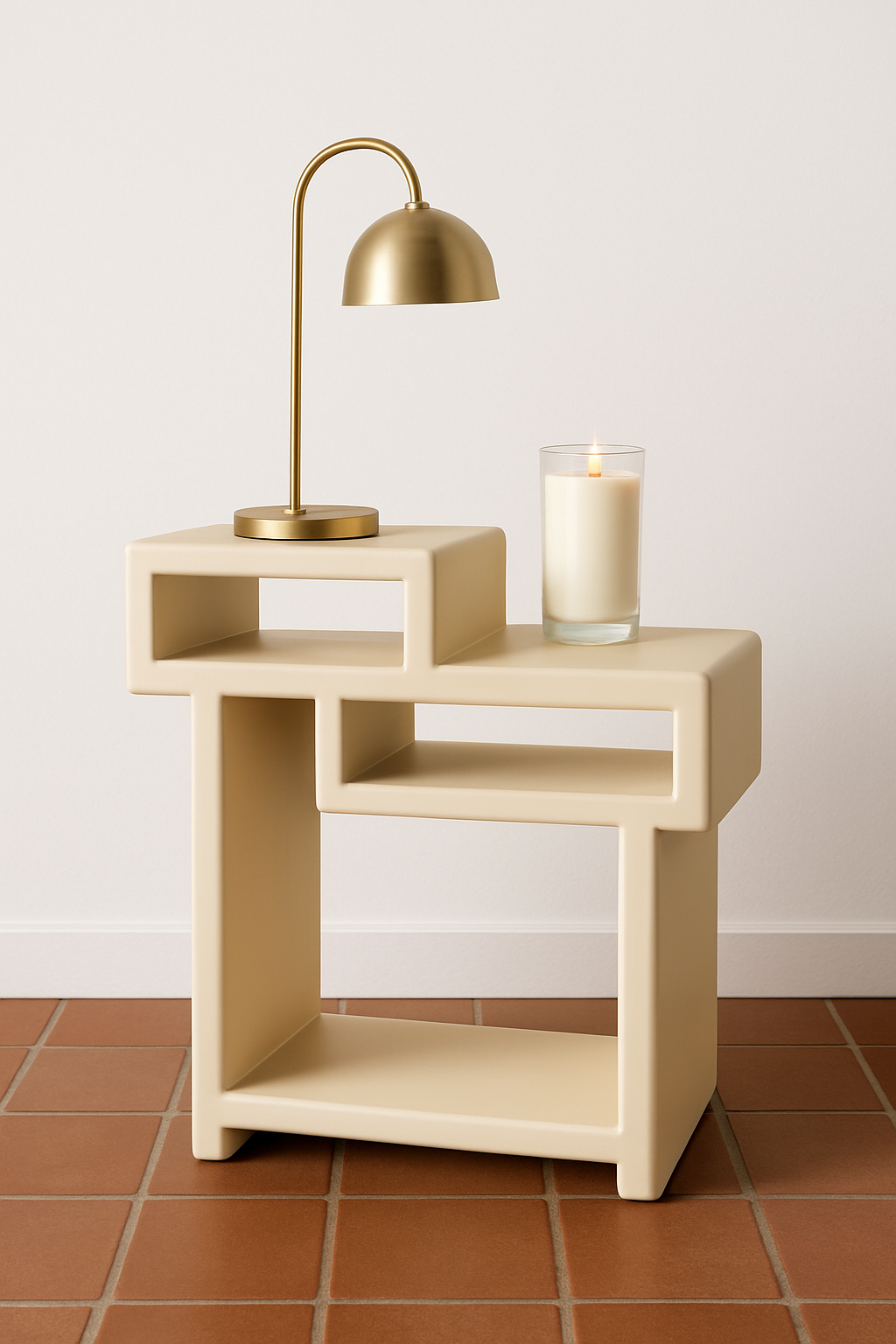 TROY - BLANC CASSÉ | Frêne massif | Table d'appoint, table de chevet, table d'appoint