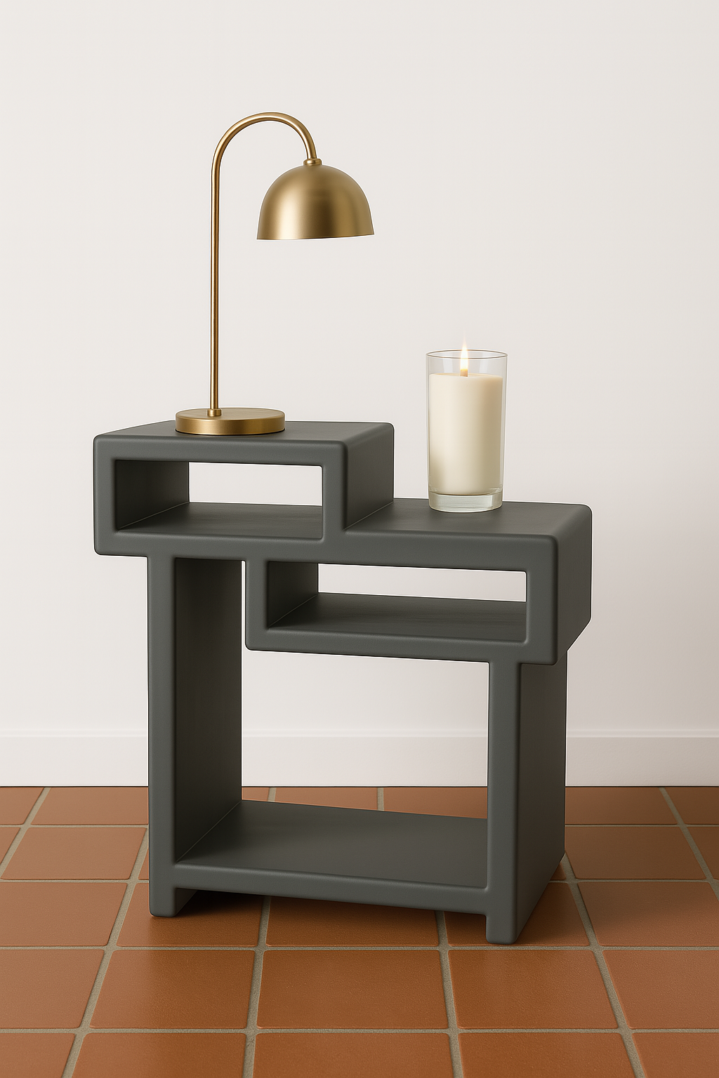 TROY-GREY | Frêne massif | Table d'appoint, table de chevet, table d'appoint.