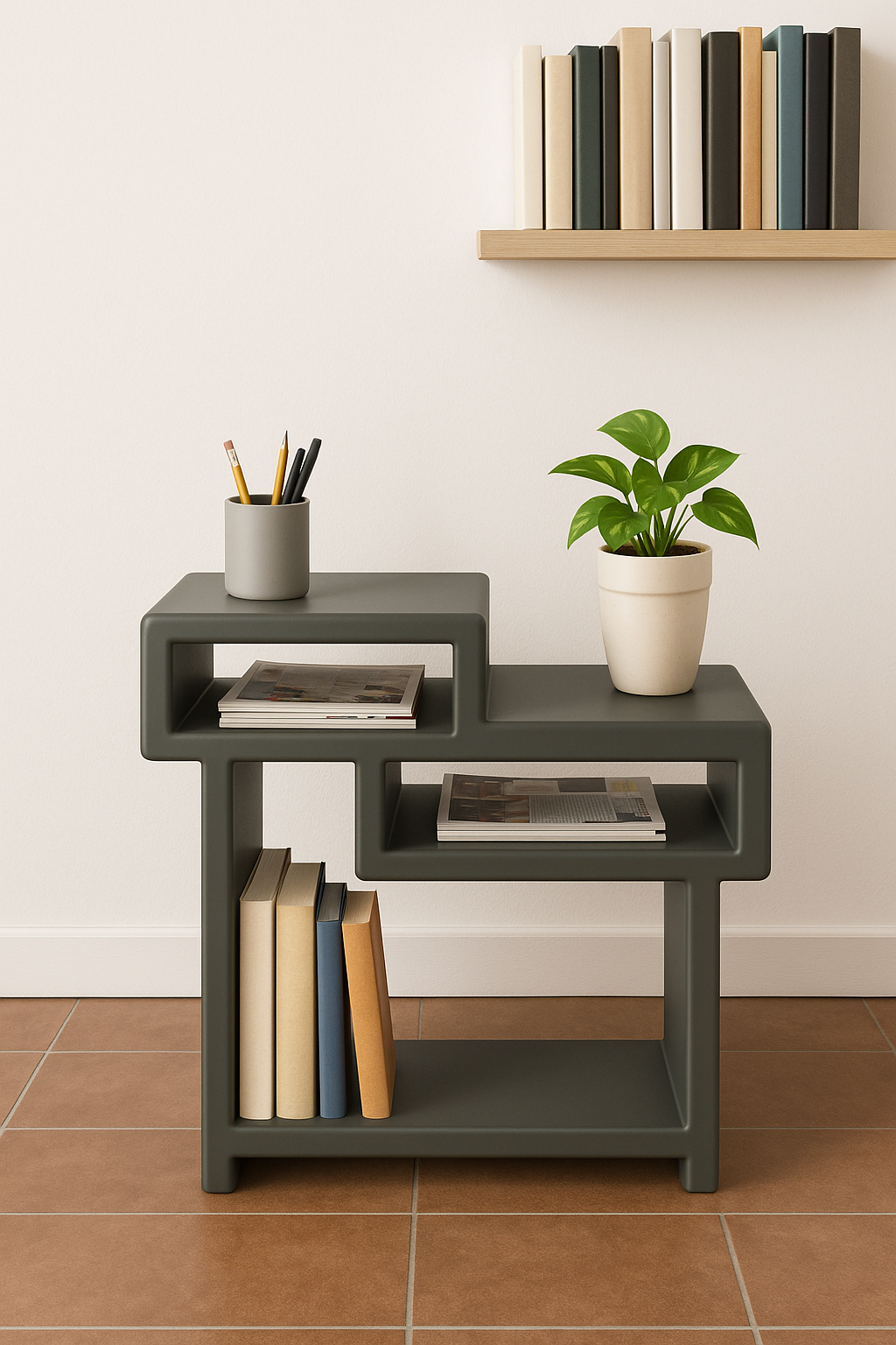 TROY-GREY | Frêne massif | Table d'appoint, table de chevet, table d'appoint.