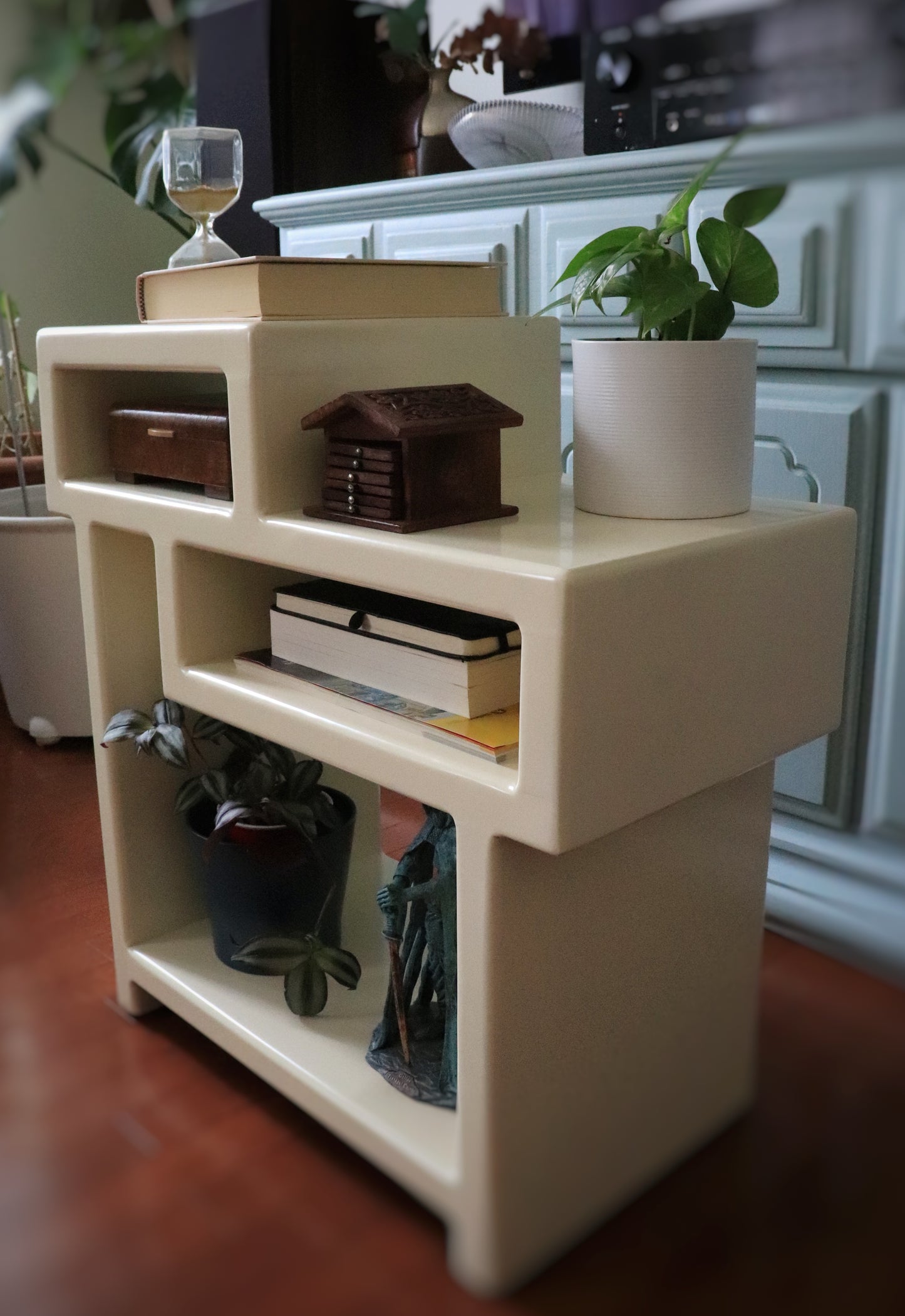 TROY - OFF WHITE | Solid wood Table | Nightstand | Living room table