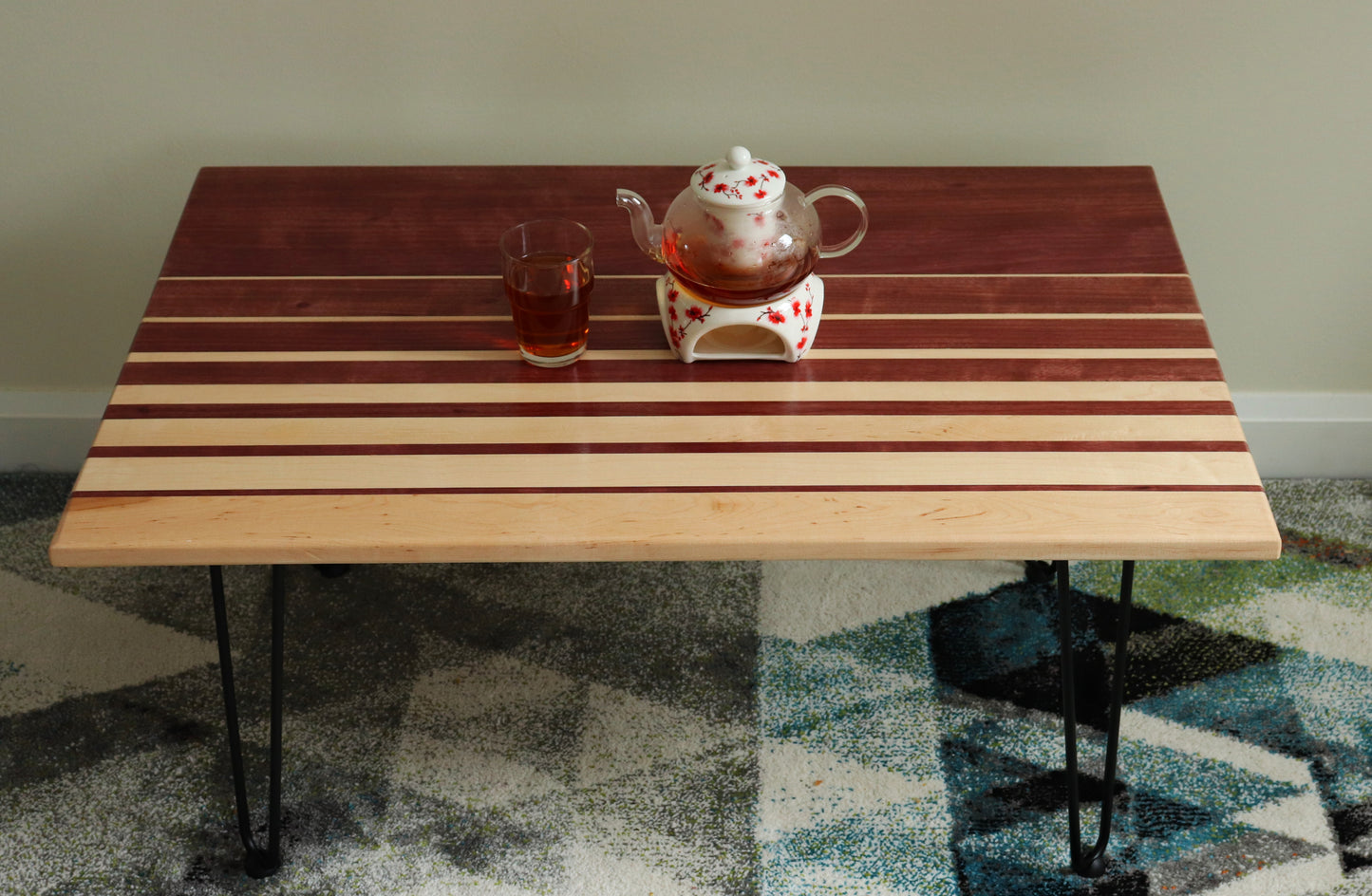 Coffee Table- Purple Heart & Maple wood
