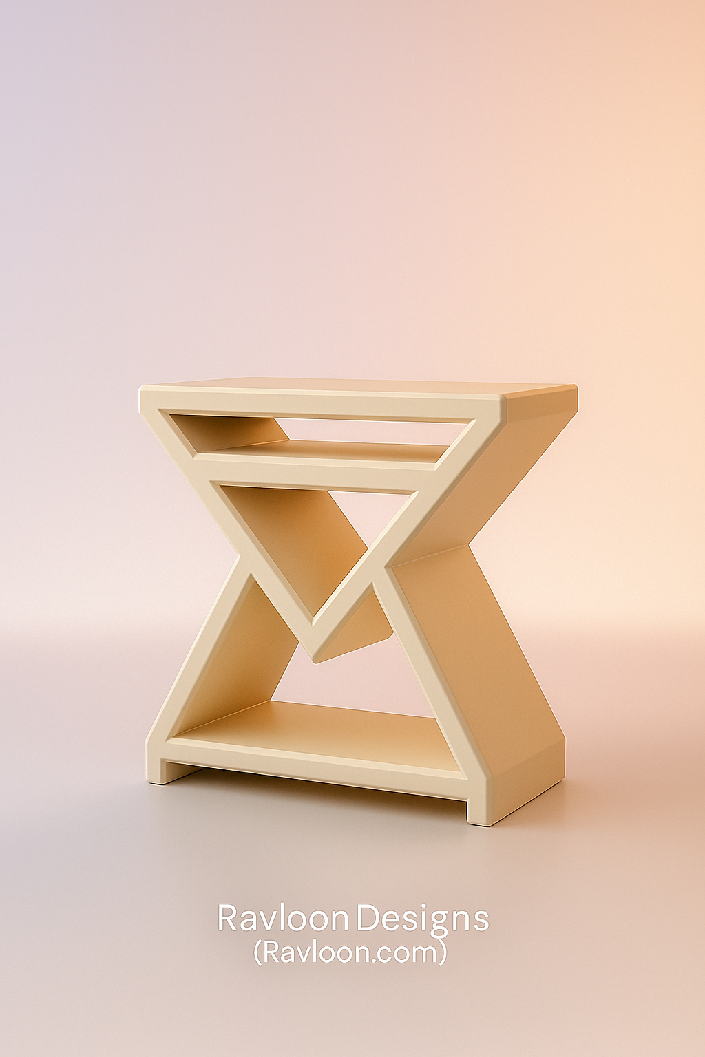 ARROW - OFF WHITE | Table de chevet moderne en frêne massif | Table d'appoint | Table de chevet