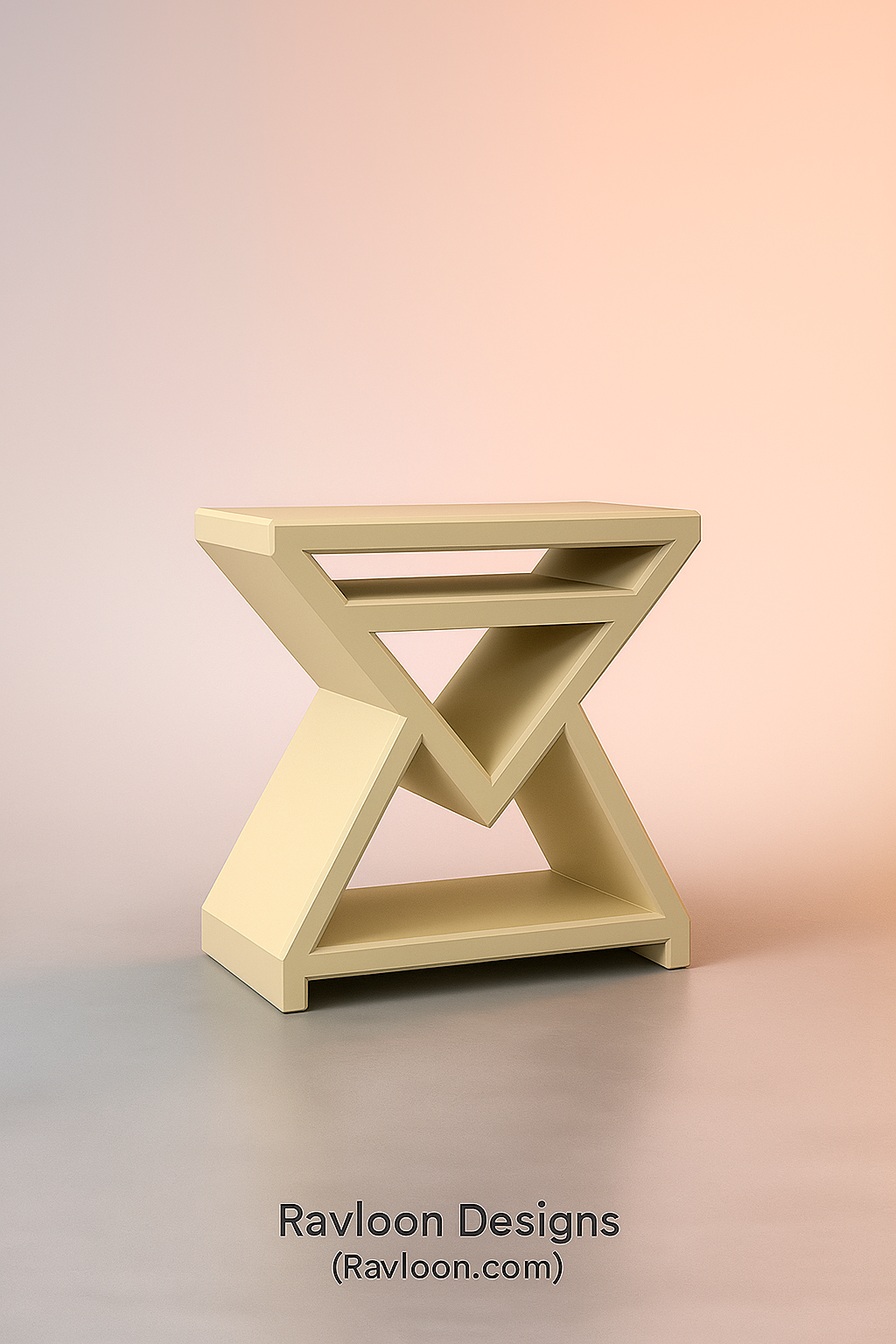 ARROW - OFF WHITE | Table de chevet moderne en frêne massif | Table d'appoint | Table de chevet