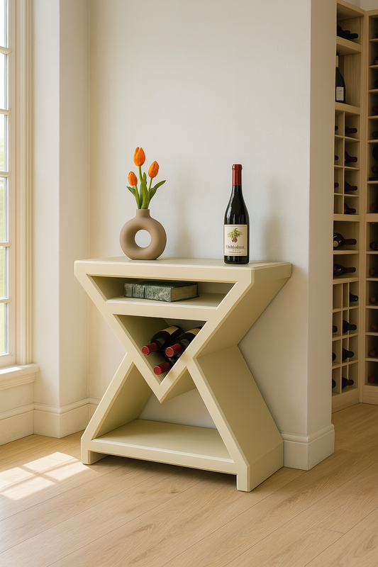 ARROW - OFF WHITE | Table de chevet moderne en frêne massif | Table d'appoint | Table de chevet