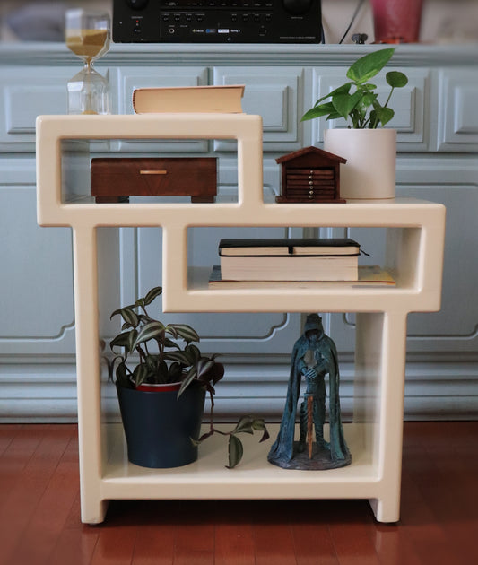TROY - OFF WHITE | Solid wood Table | Nightstand | Living room table