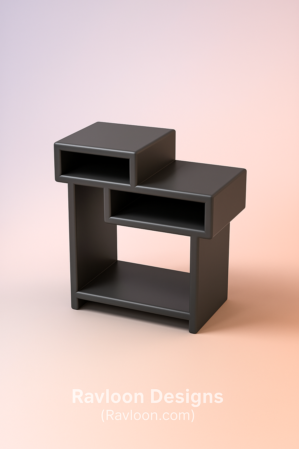 TROY-GREY | Frêne massif | Table d'appoint, table de chevet, table d'appoint.