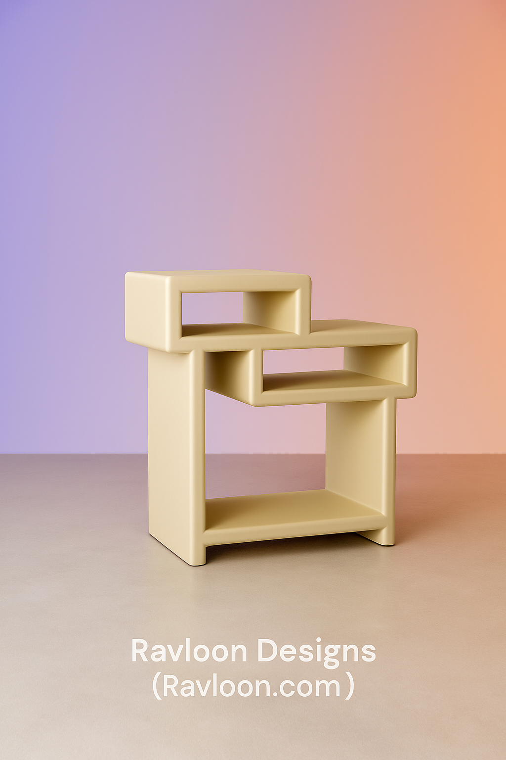 TROY - BLANC CASSÉ | Frêne massif | Table d'appoint, table de chevet, table d'appoint