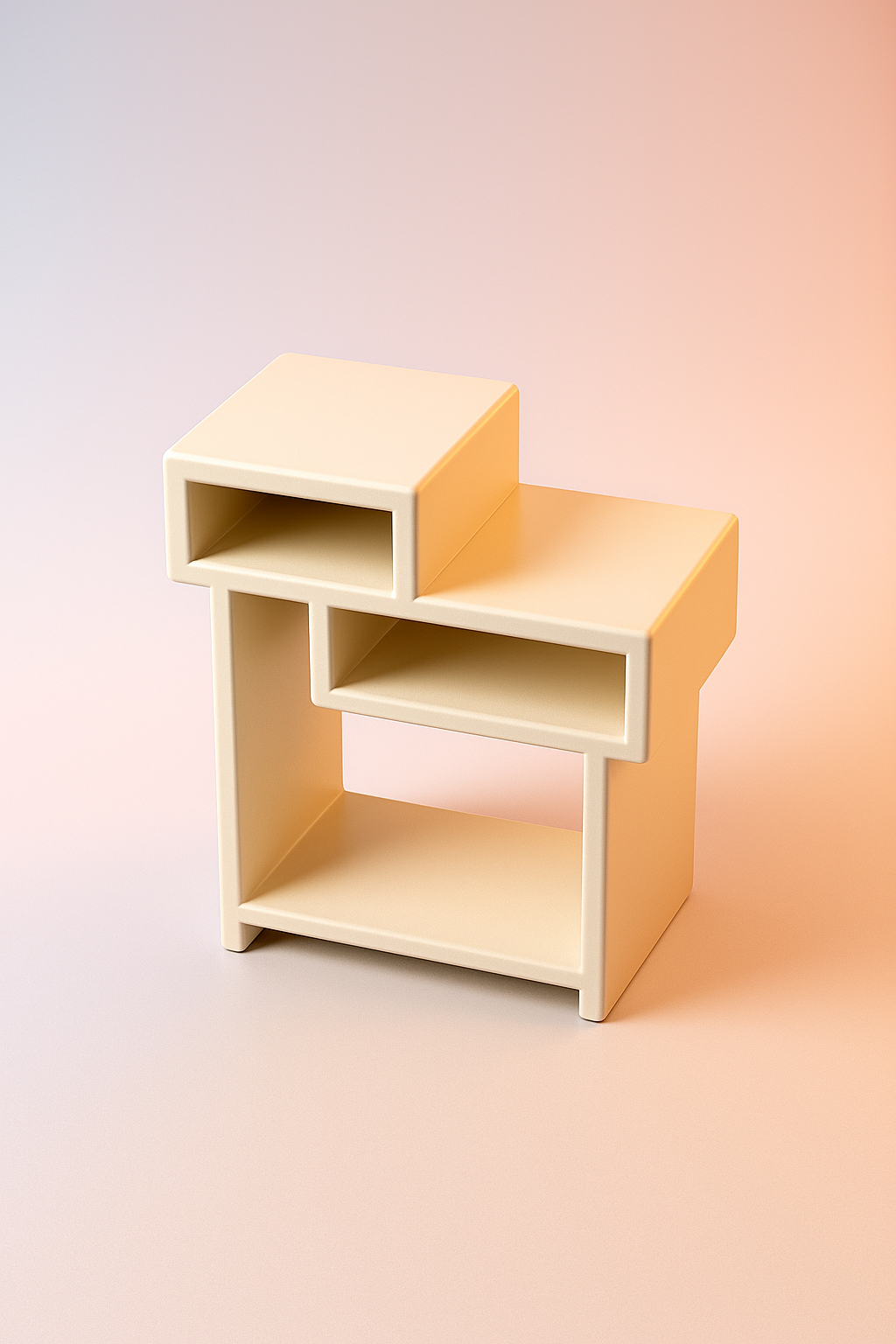 TROY - BLANC CASSÉ | Frêne massif | Table d'appoint, table de chevet, table d'appoint