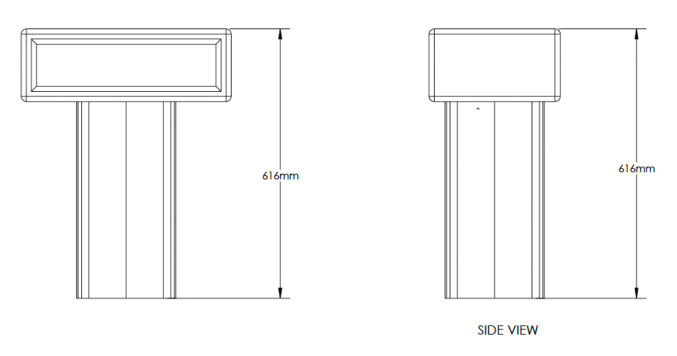 ZEUS - GRIS | Table de chevet moderne en frêne massif | Table d'appoint | Table de chevet